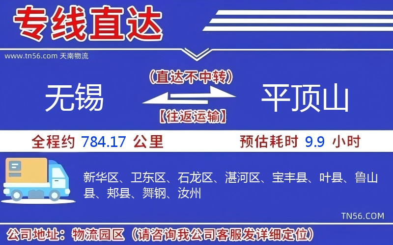 無錫到平頂山物流公司 無錫到平頂山物流公司